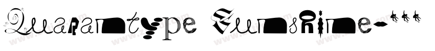 Quarantype Sunshine字体转换